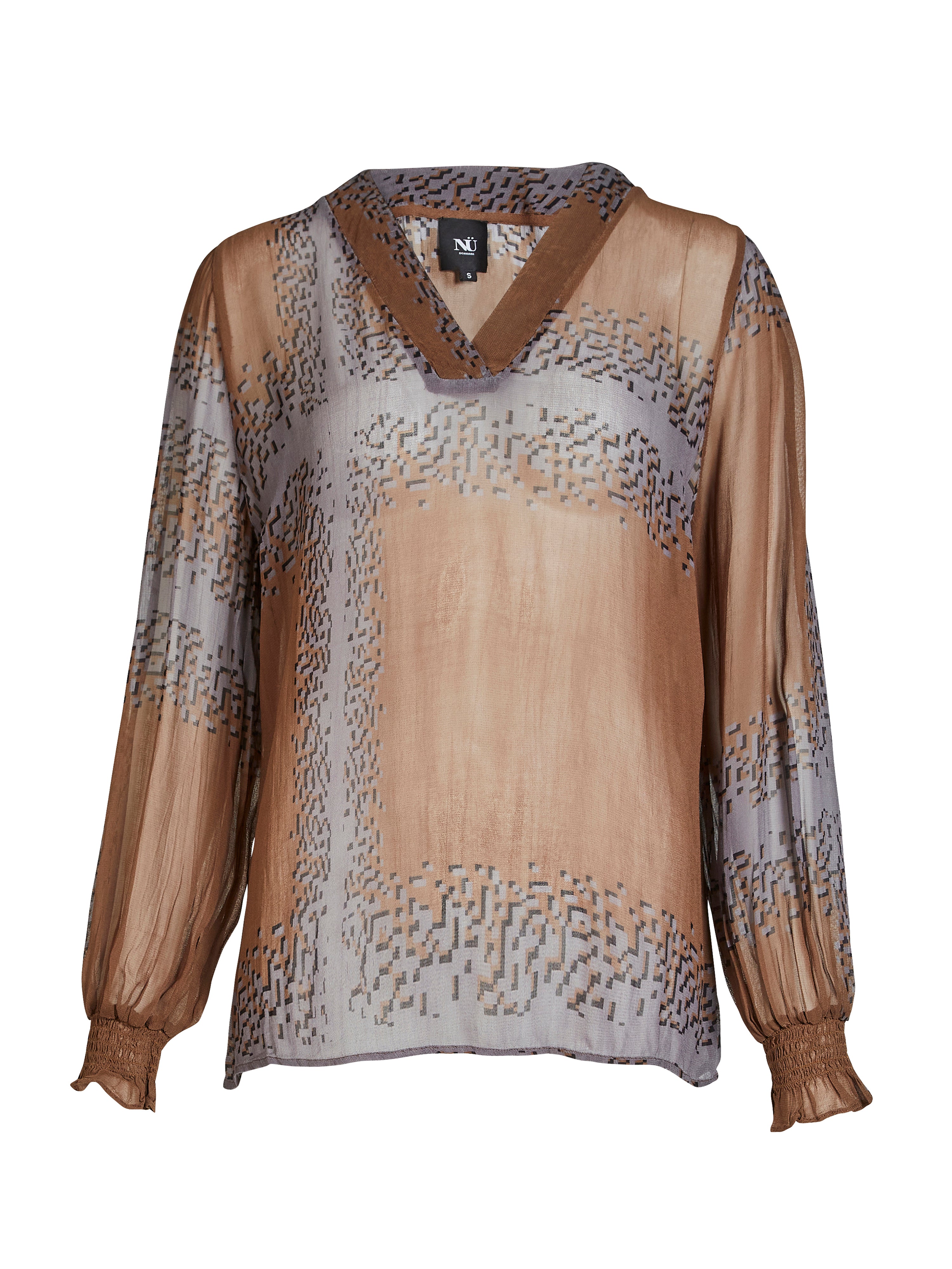 NÜ BIANCA bluse Bluser 294 Dark Earth mix