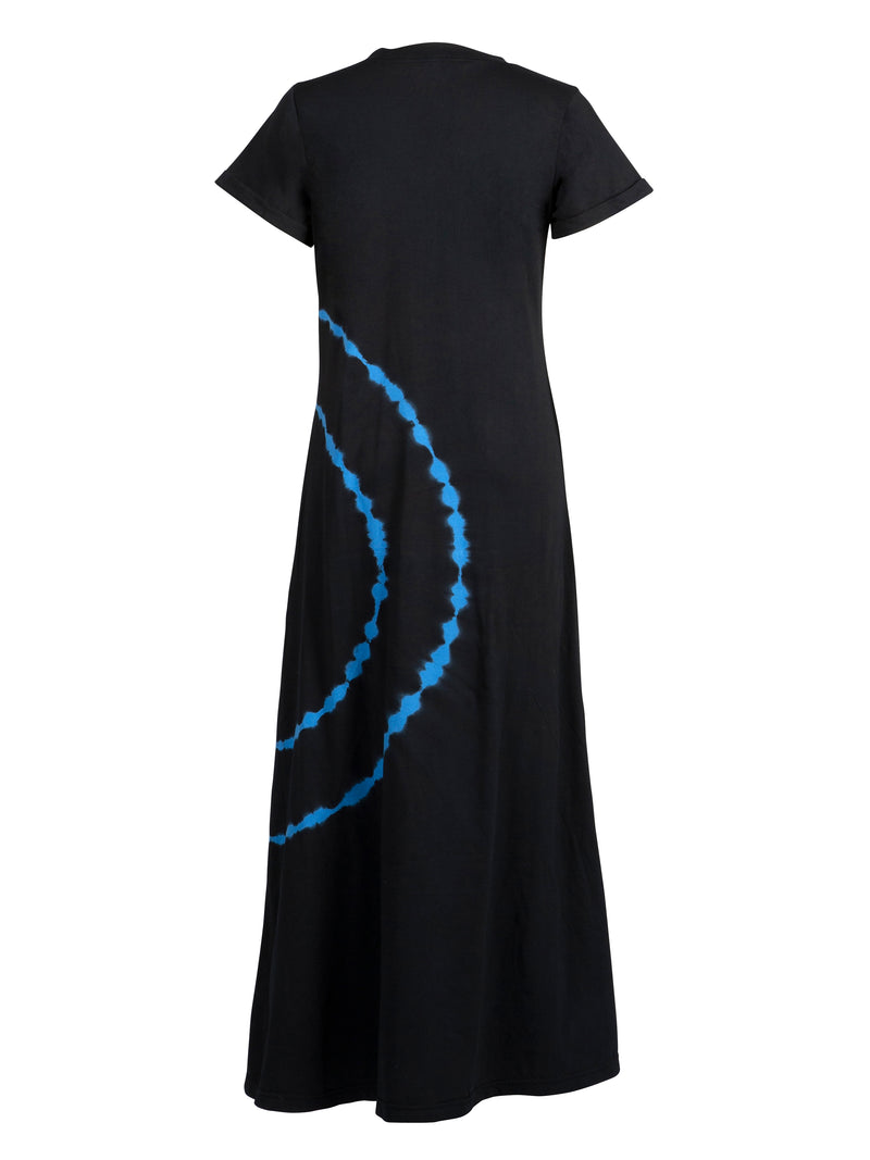 NÜ RANJA tie-dye kjole Kjoler 428 Royal Blue mix