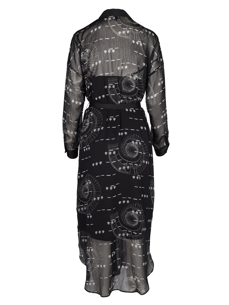 NÜ TESS kjole med print Kjoler Sort mix