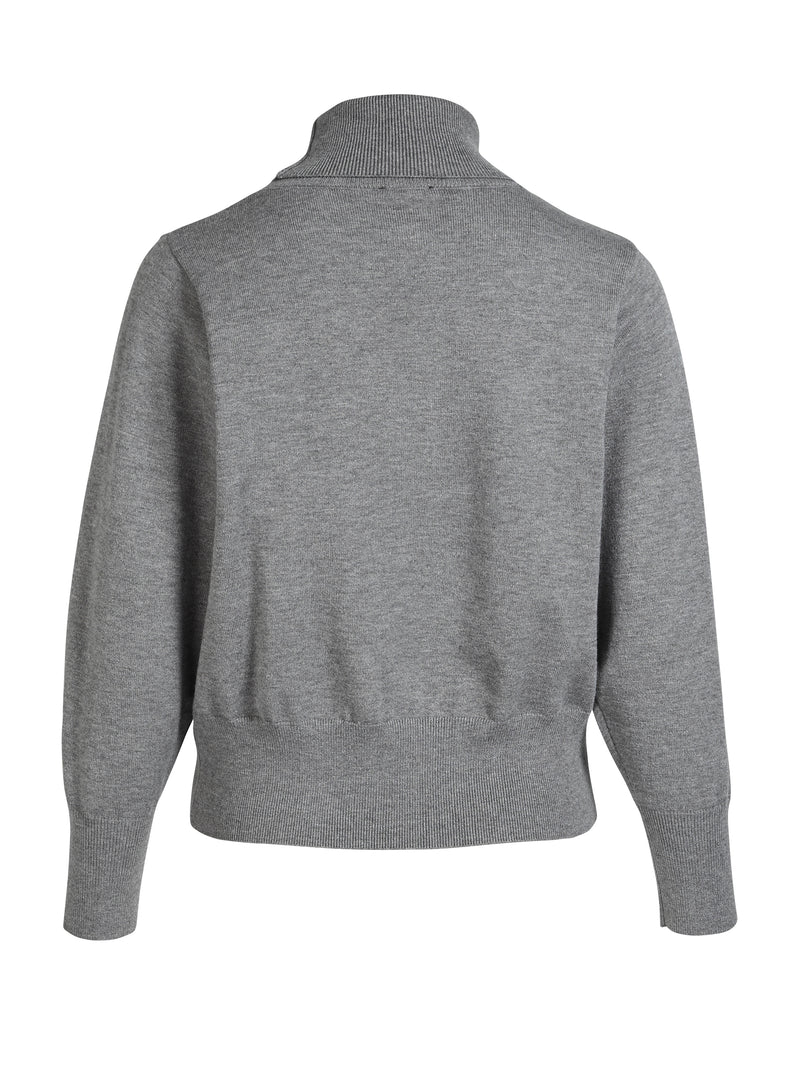 NÜ ADEA strikbluse Bluser 901 Grey mix
