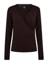 NÜ ADELE slå-om t-shirt Toppe og t-shirts 224 Dark Brown
