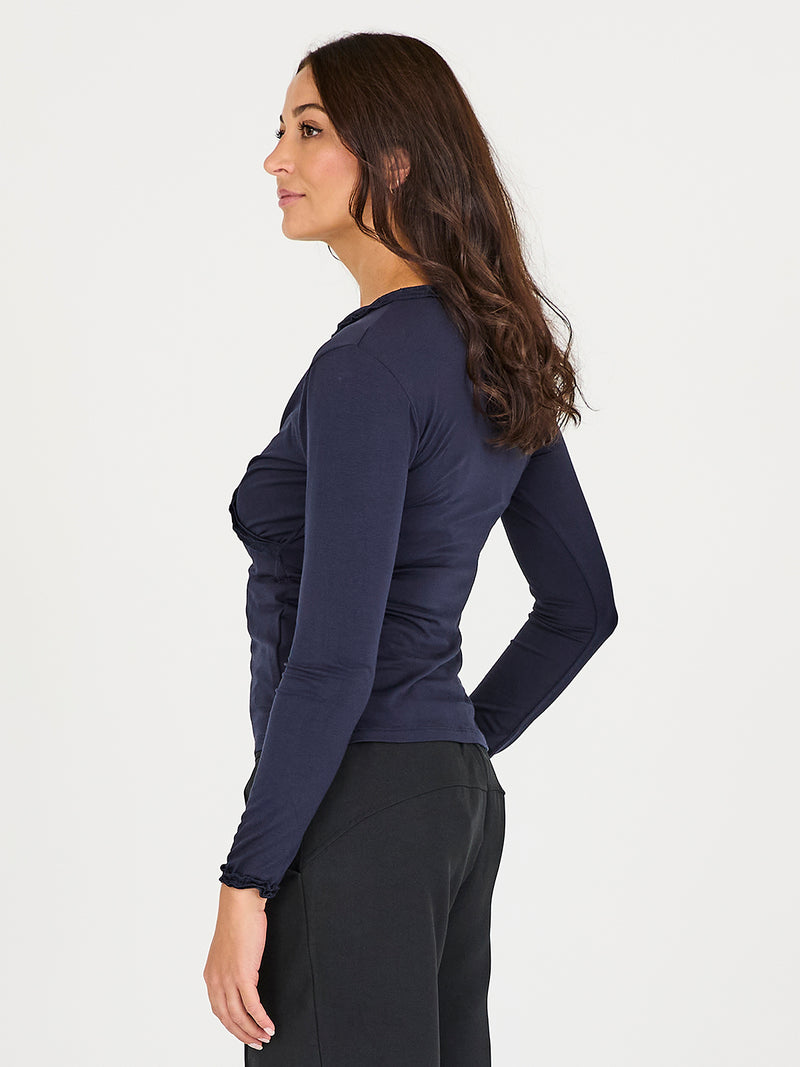 NÜ ADELE slå-om t-shirt Toppe og t-shirts 480 Midnight Blue