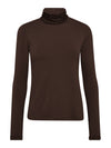 NÜ ADELE turtleneck t-shirt Toppe og t-shirts 224 Dark Brown