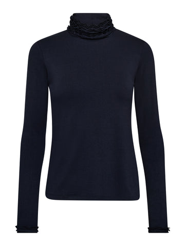 NÜ ADELE turtleneck t-shirt Toppe og t-shirts 480 Midnight Blue