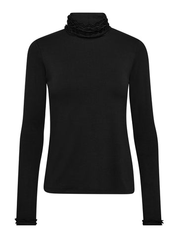 NÜ ADELE turtleneck t-shirt Toppe og t-shirts Sort