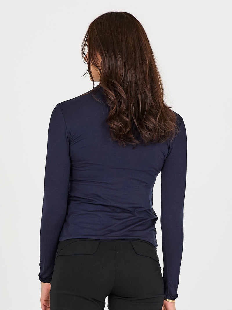 NÜ ADELE turtleneck t-shirt Toppe og t-shirts 480 Midnight Blue