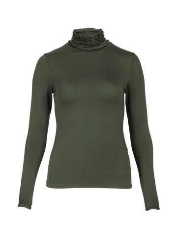 NÜ ADELE turtleneck t-shirt Toppe og t-shirts Army