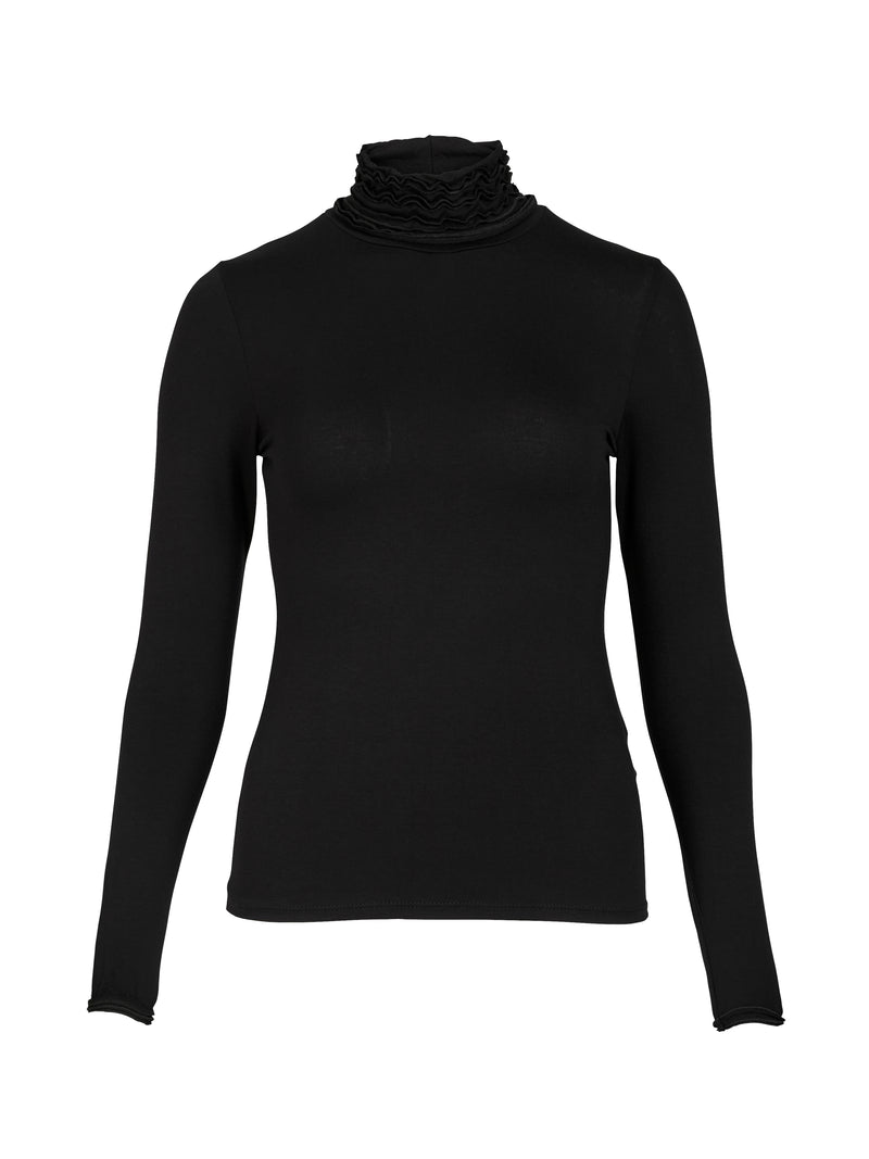 NÜ ADELE turtleneck t-shirt Toppe og t-shirts Sort