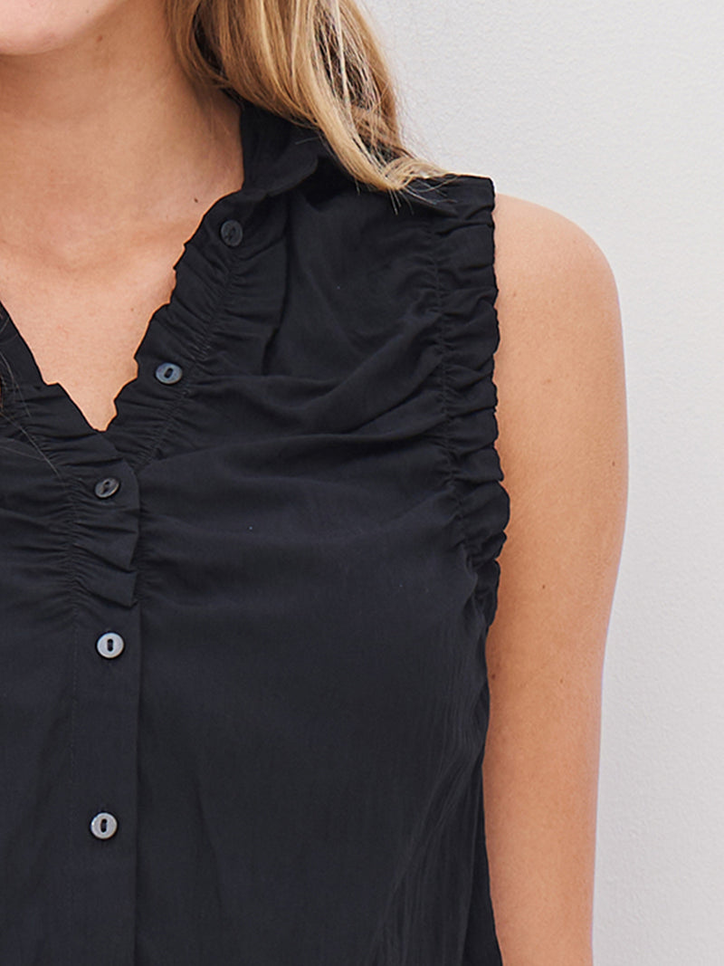 NÜ ADELIA top Toppe og t-shirts Sort