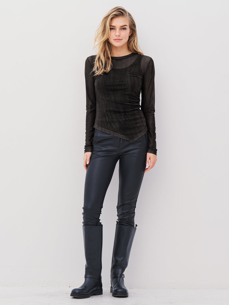 NÜ AGNA bluse Bluser 000 Solid black