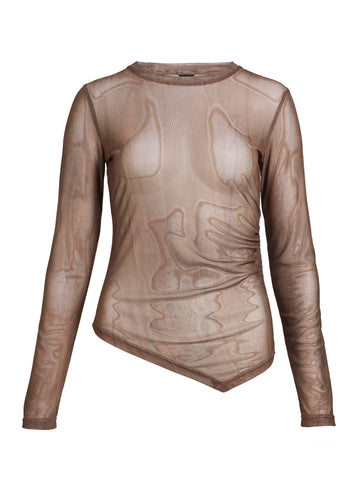 NÜ AGNA bluse Bluser 289 Brown Mix