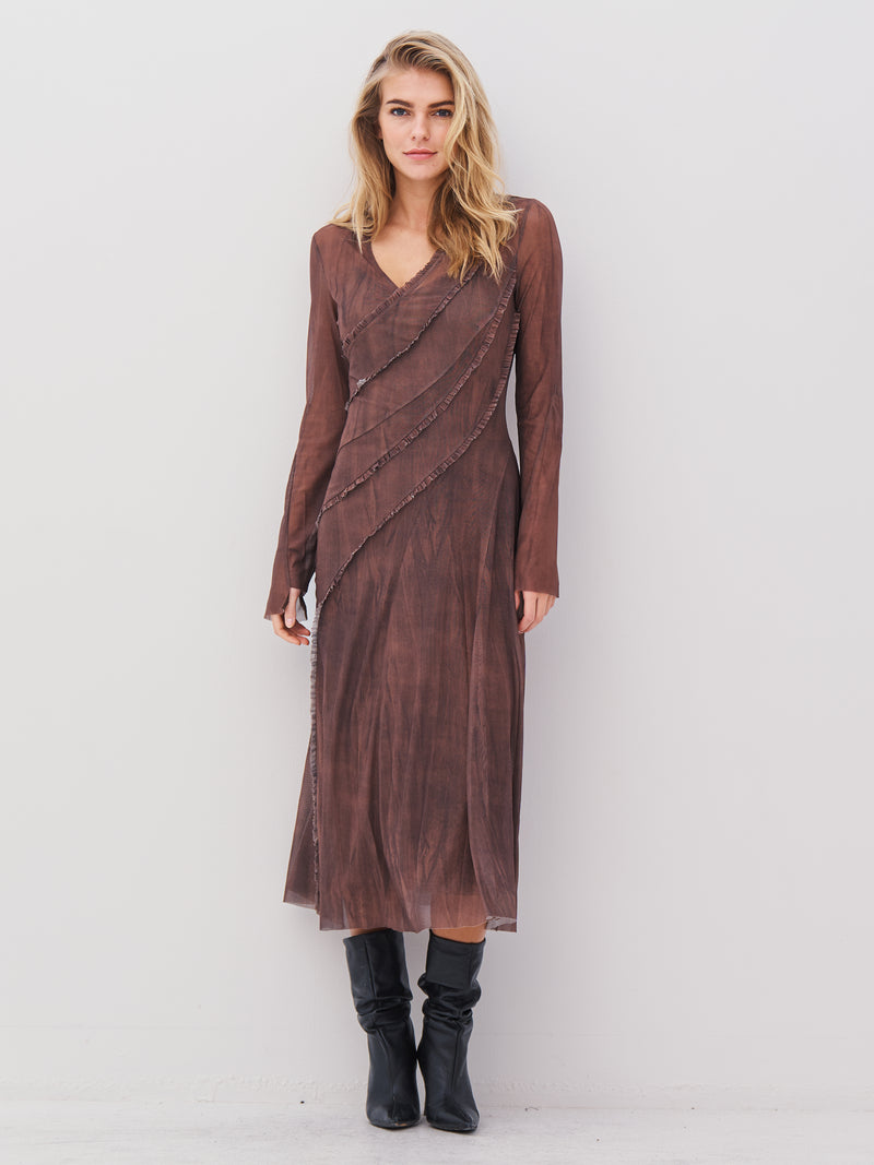 NÜ AGNA kjole Kjoler 289 Brown Mix