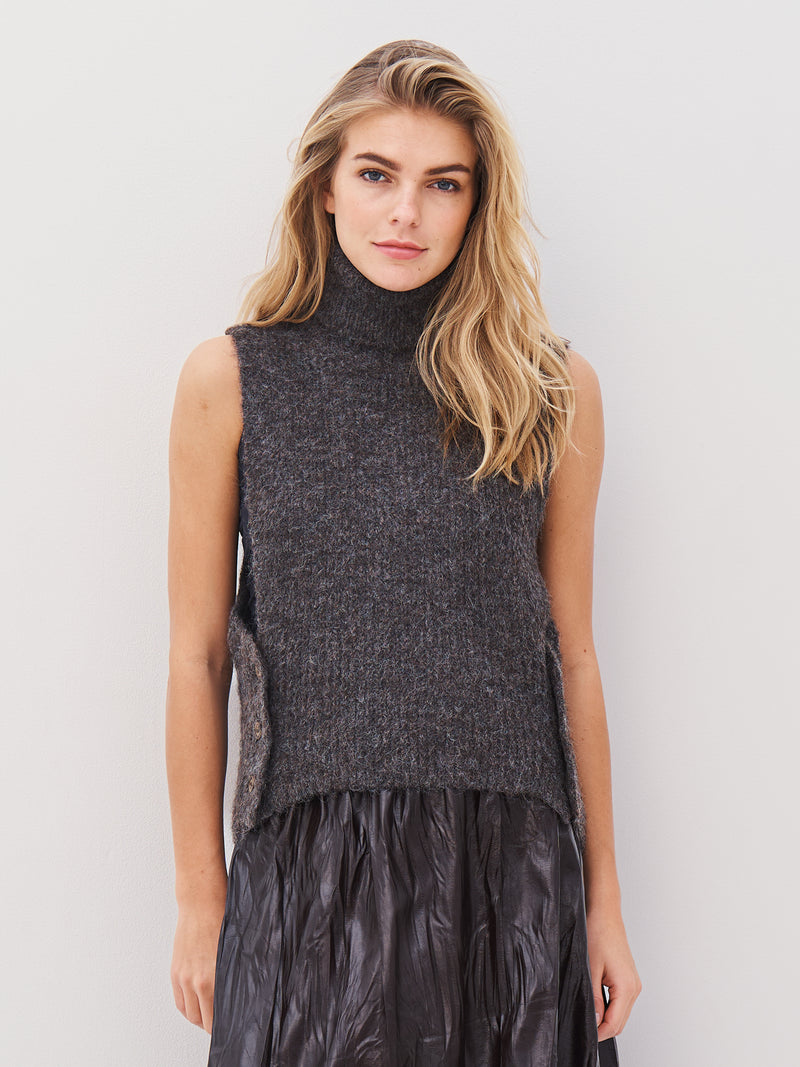 NÜ AGNES strik vest Veste 289 Brown