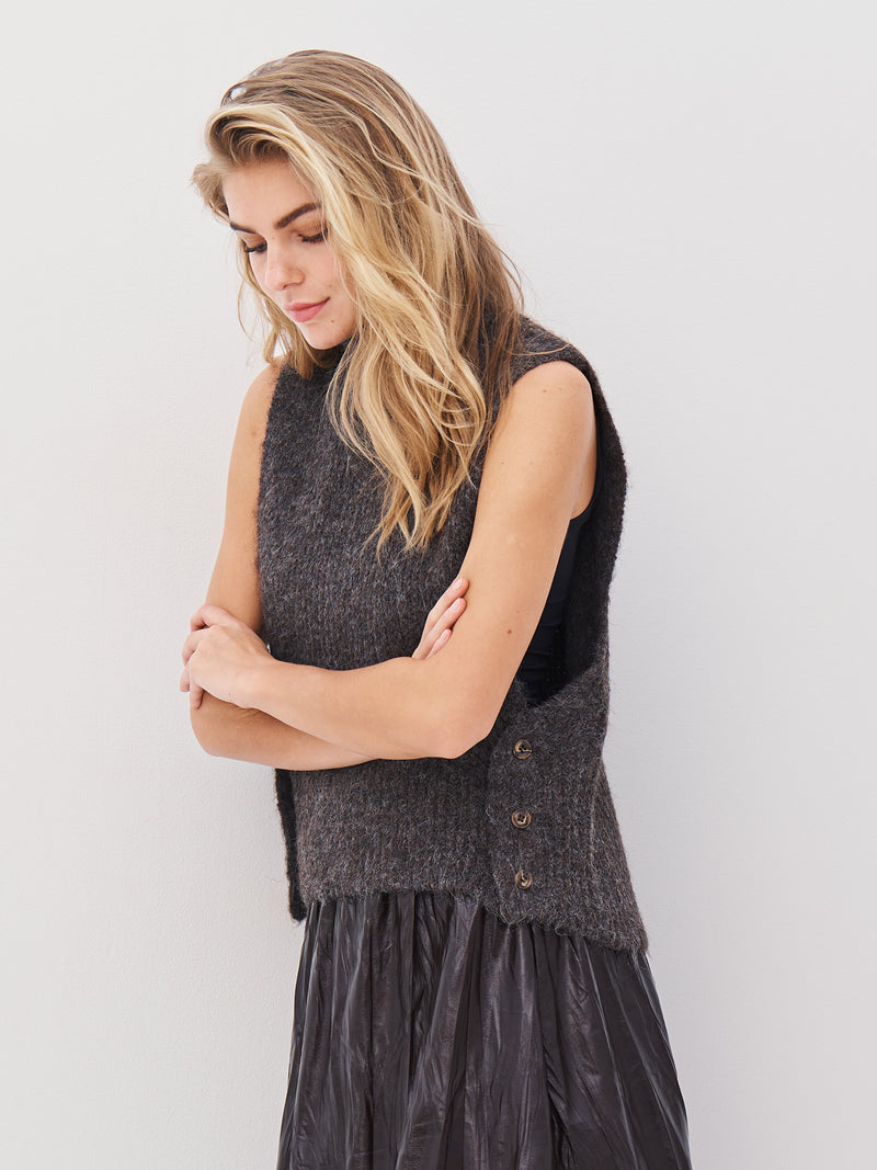 NÜ AGNES strik vest Veste 289 Brown