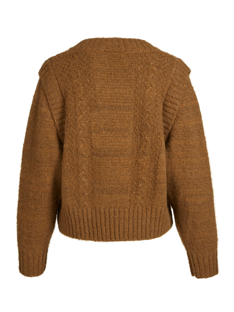 NÜ AGNES strikket bluse Bluser 220 Camel