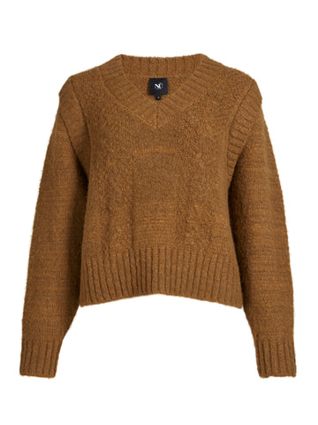 NÜ AGNES strikket bluse Bluser 220 Camel