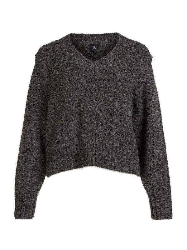 NÜ AGNES strikket bluse Bluser 289 Brown