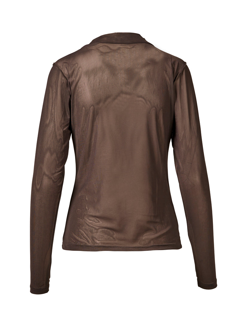 NÜ AGNETA blouse Toppe og t-shirts 289 Brown Mix