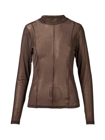 NÜ AGNETA blouse Toppe og t-shirts 289 Brown Mix