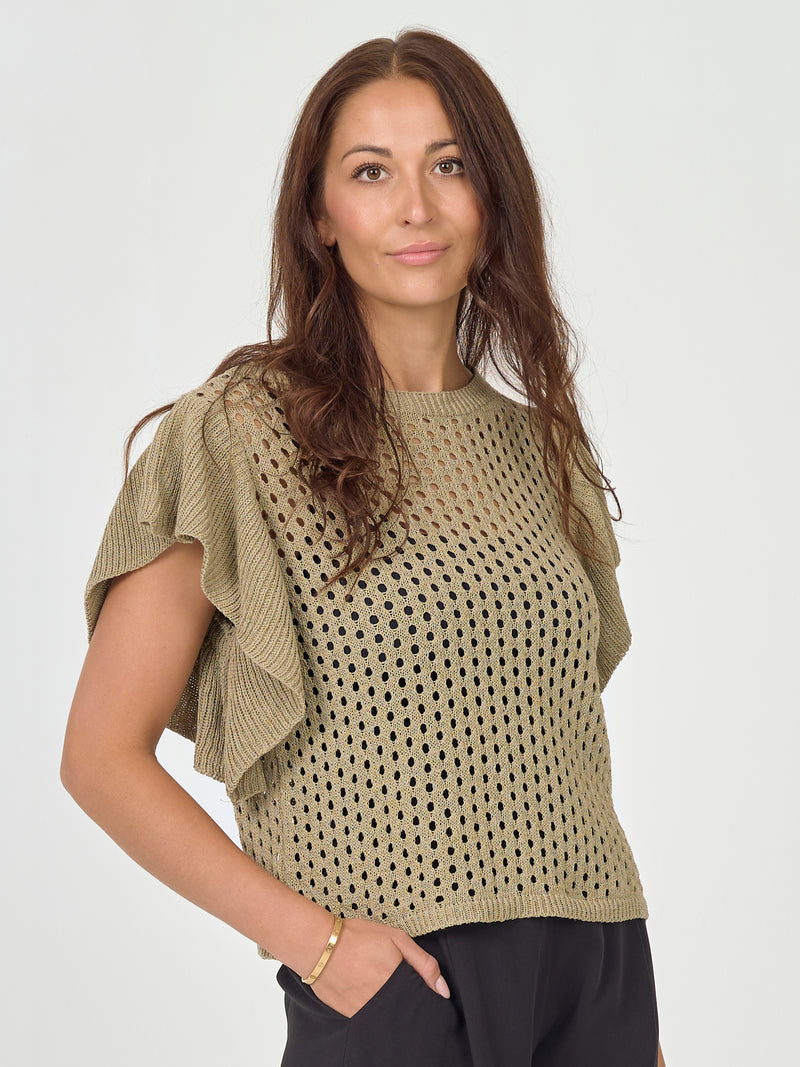 NÜ AIDA strikbluse Bluser Army