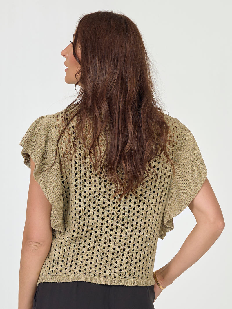 NÜ AIDA strikbluse Bluser Army