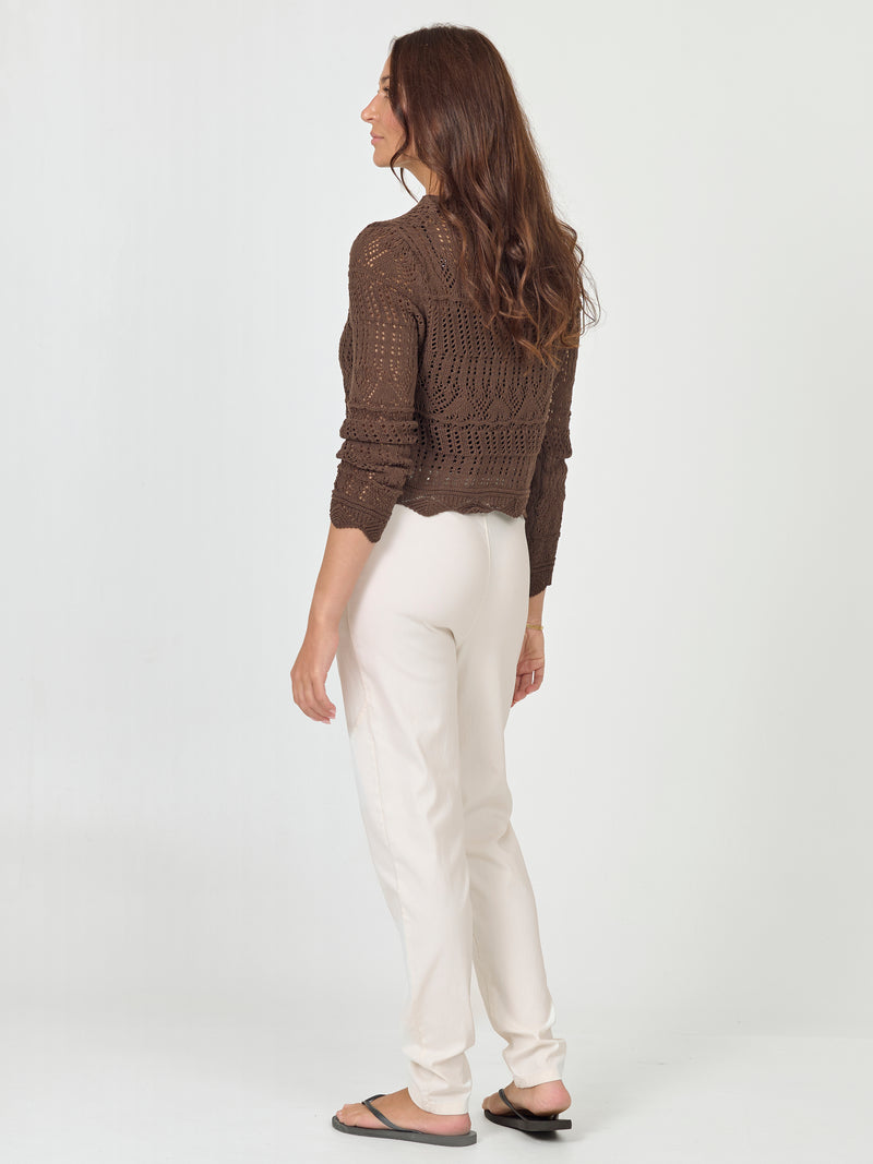 NÜ AIDA strikket cardigan Cardigans 224 Dark Brown
