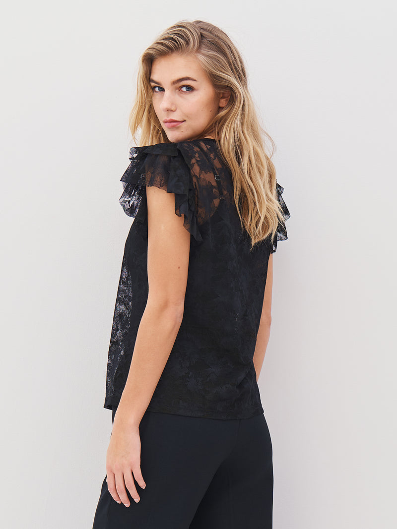 NÜ ALEC top Toppe og t-shirts Sort