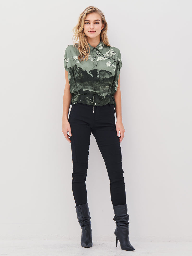 NÜ ALLI s/s skjorte Skjorter 393 Army Mix