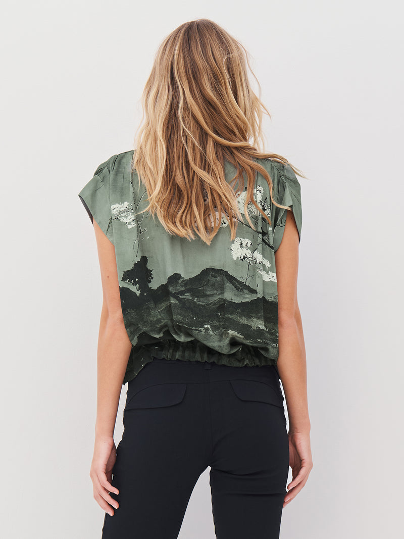 NÜ ALLI s/s skjorte Skjorter 393 Army Mix