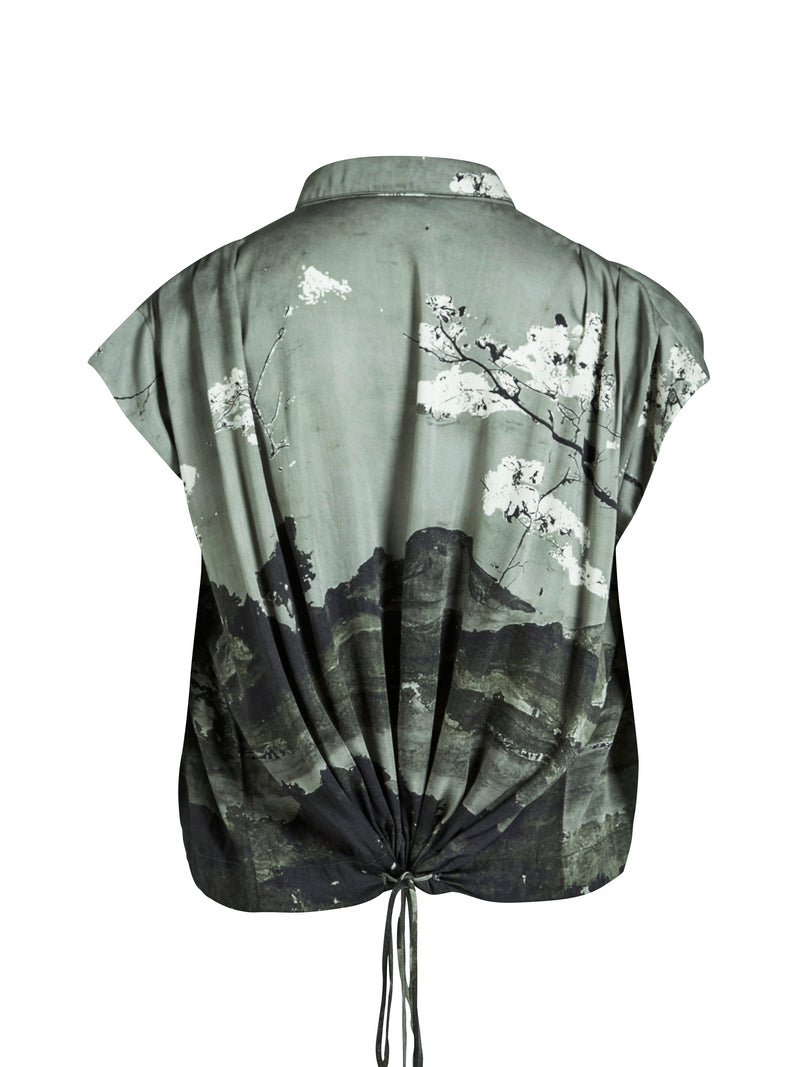 NÜ ALLI s/s skjorte Skjorter 393 Army Mix