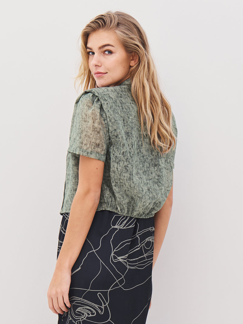 NÜ AMELI bluse Bluser 393 Army Mix