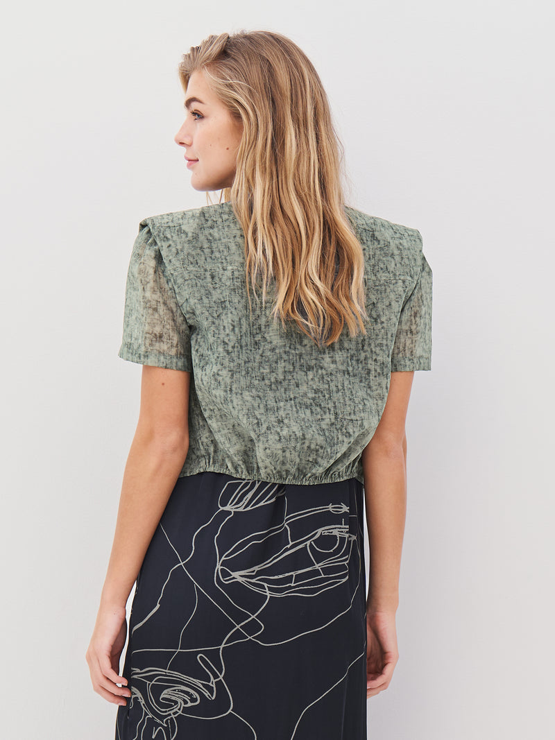 NÜ AMELI bluse Bluser 393 Army Mix