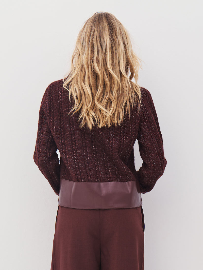 NÜ ANIA strikket bluse Bluser 789 Grape Mix