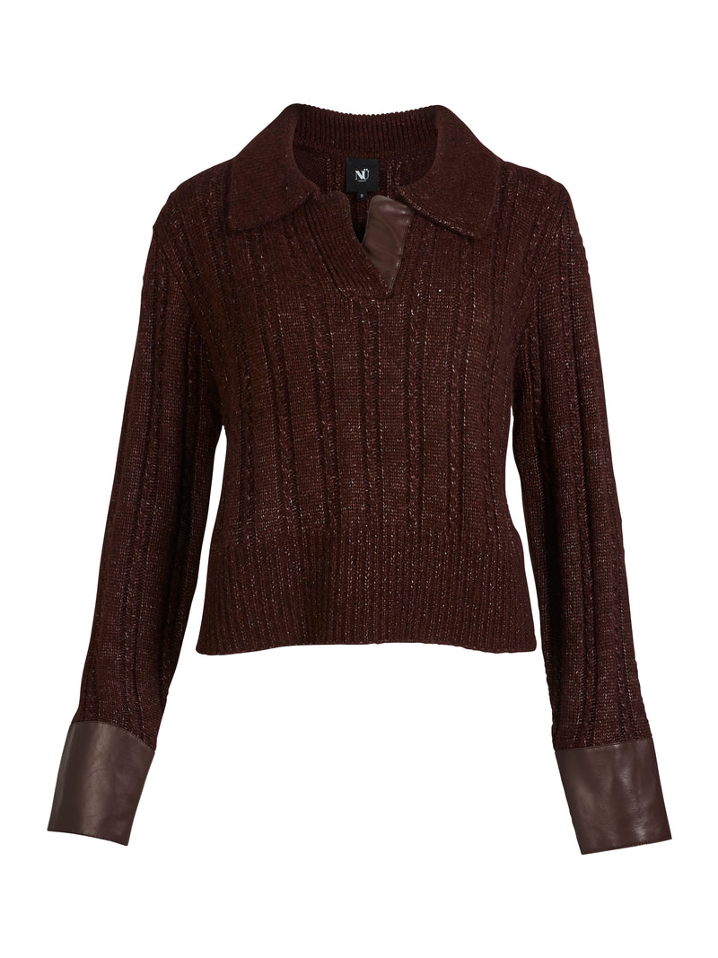 NÜ ANIA strikket bluse Bluser 789 Grape Mix