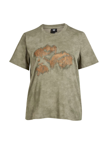 NÜ ANIKI t-shirt Toppe og t-shirts 393 Army Mix
