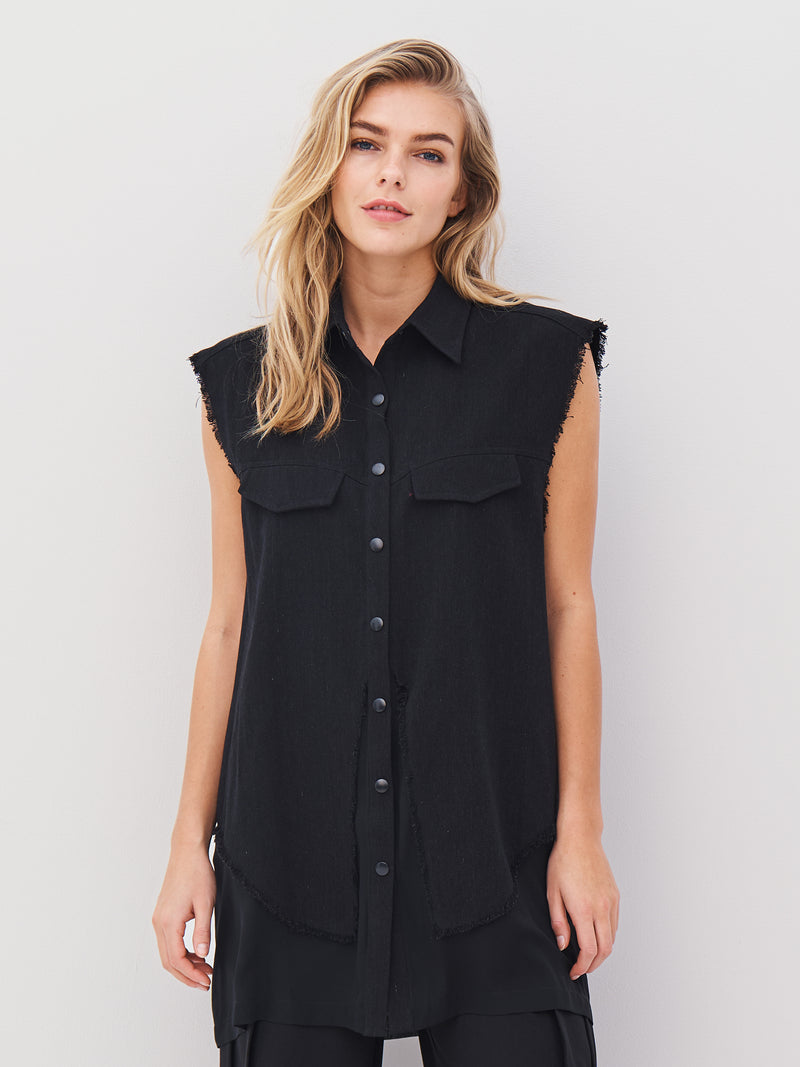 NÜ ANINA vest Veste Sort