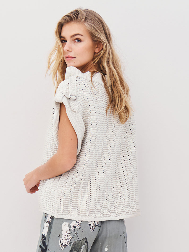 NÜ ANJA strikbluse Bluser 112 Bone