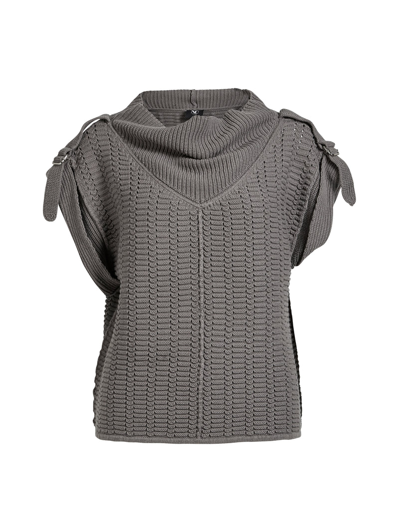 NÜ ANJA strikbluse Bluser 901 Grey mix