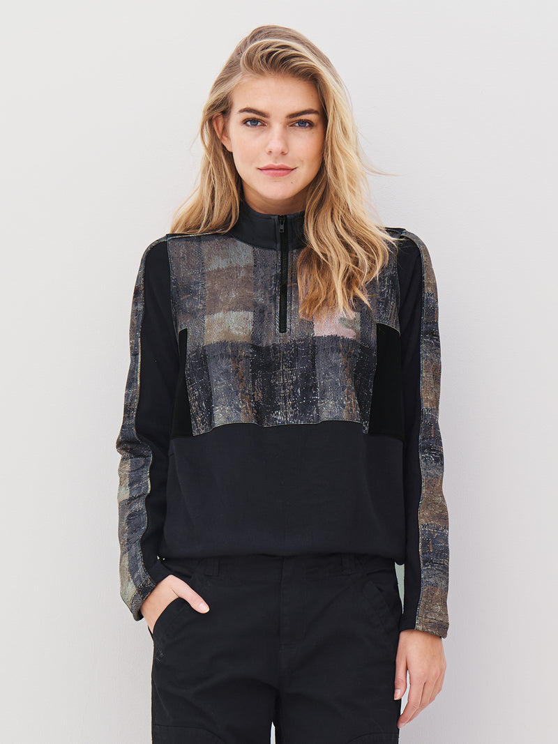 NÜ ANNA bluse Bluser Sort mix