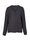 NÜ ANNI V-hals bluse Bluser 901 Grey