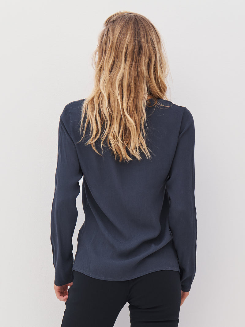 NÜ ANNI draperet bluse Bluser 901 Grey