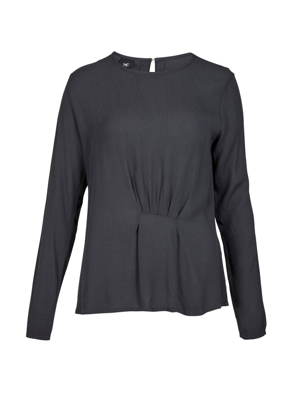 NÜ ANNI draperet bluse Bluser 901 Grey