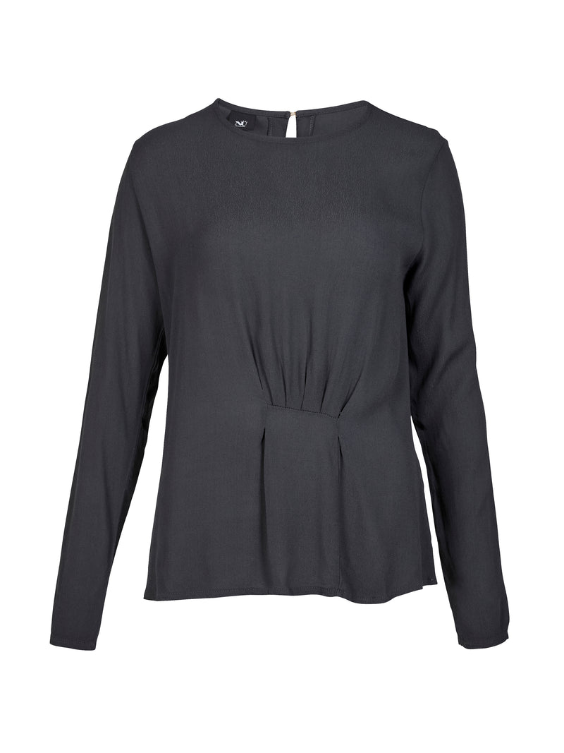 NÜ ANNI draperet bluse Bluser 901 Grey