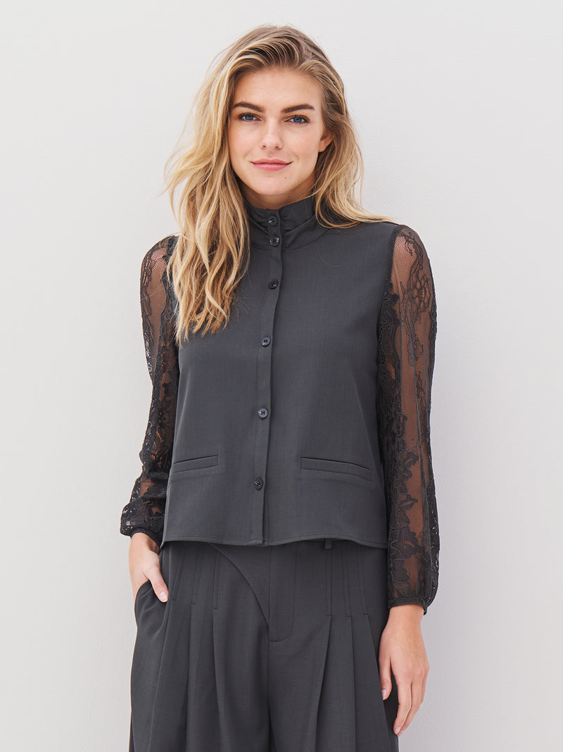 NÜ ARIEL skjorte Skjorter 901 Grey