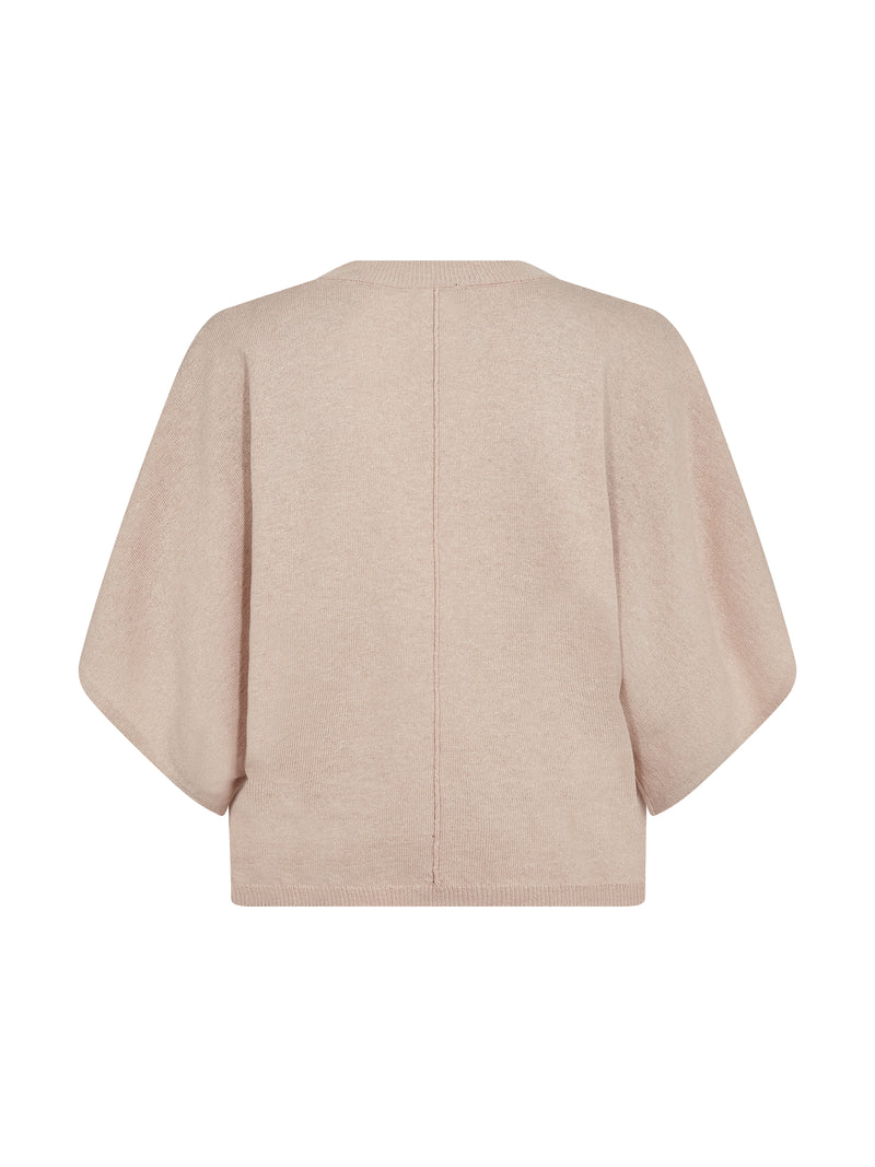 NÜ ASMI strikket bluse  601 Nude rose