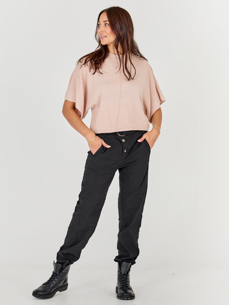 NÜ ASMI strikket bluse  601 Nude rose