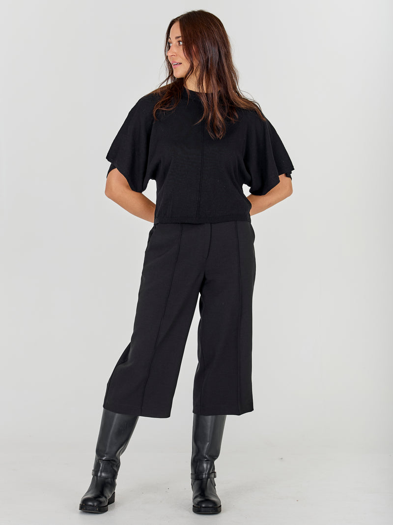 NÜ ASMI strikket bluse  Sort