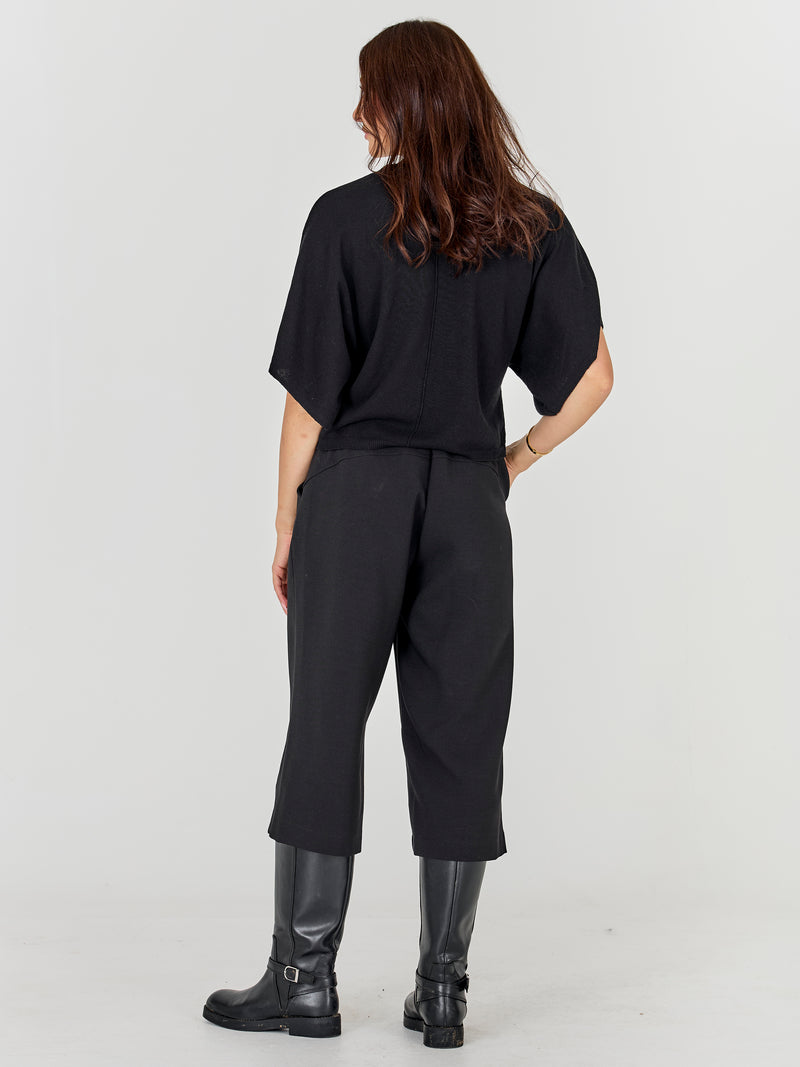 NÜ ASMI strikket bluse  Sort
