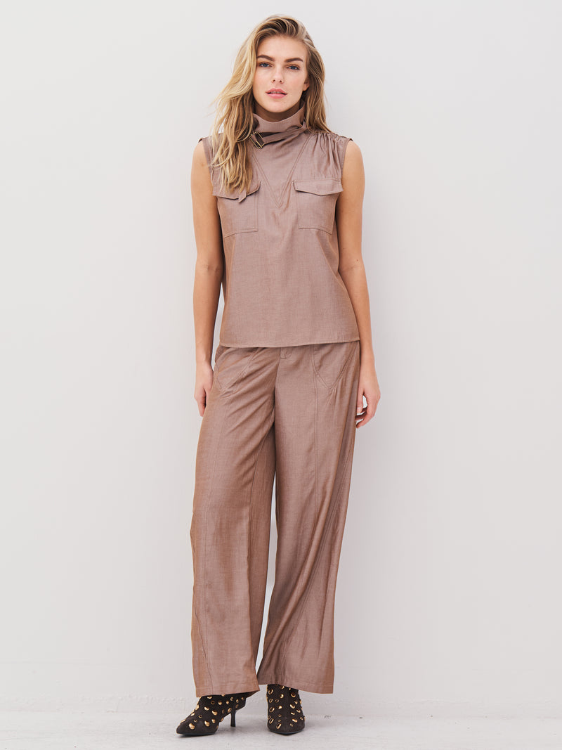 NÜ AVALON top Toppe og t-shirts 220 Camel