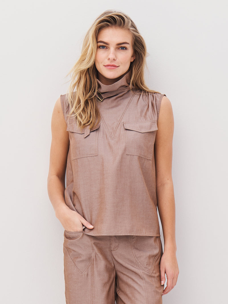 NÜ AVALON top Toppe og t-shirts 220 Camel